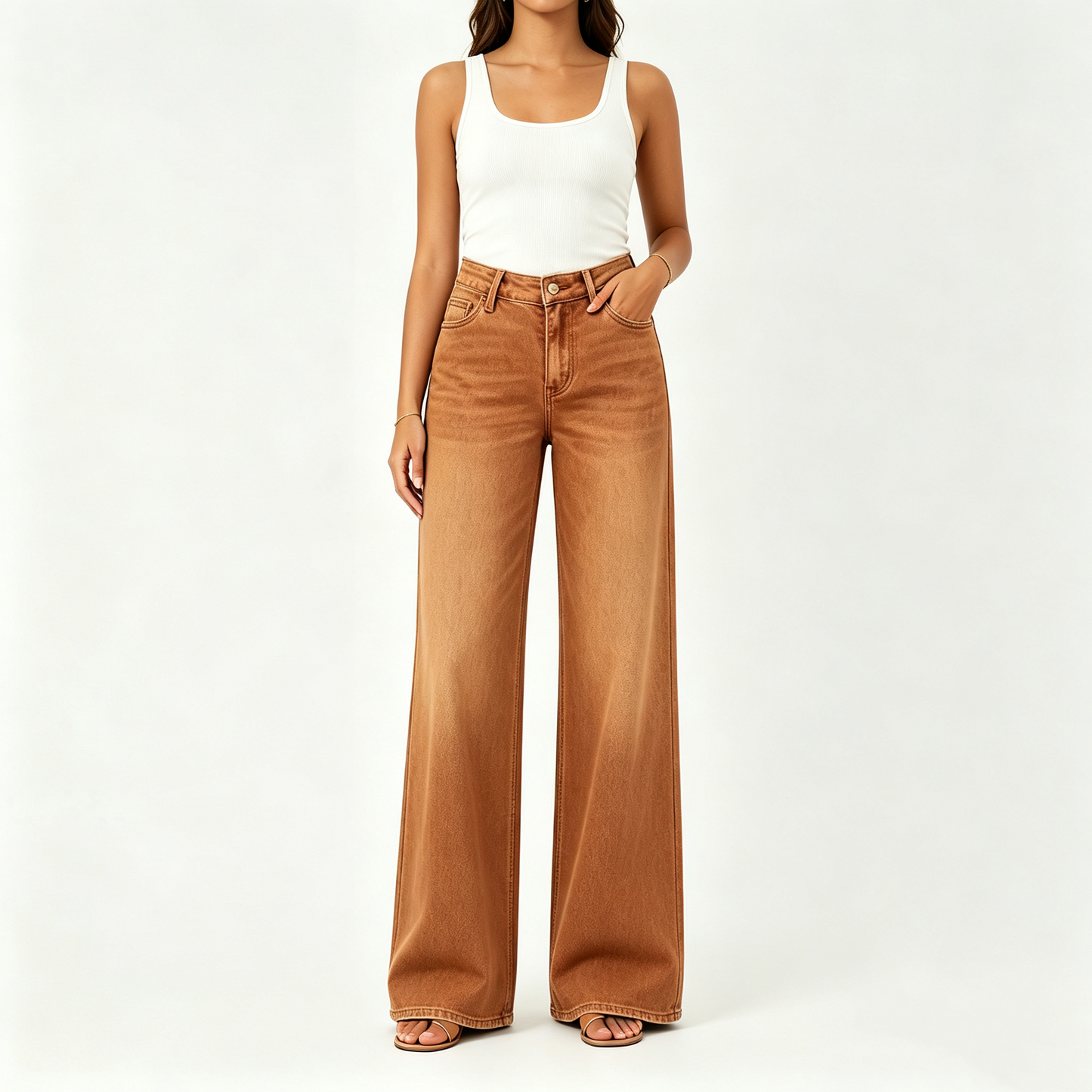 【🔥Autumn Sale】Rise Baggy Stretchy Wide Leg Jeans