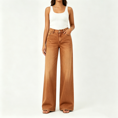 【🔥Autumn Sale】Rise Baggy Stretchy Wide Leg Jeans