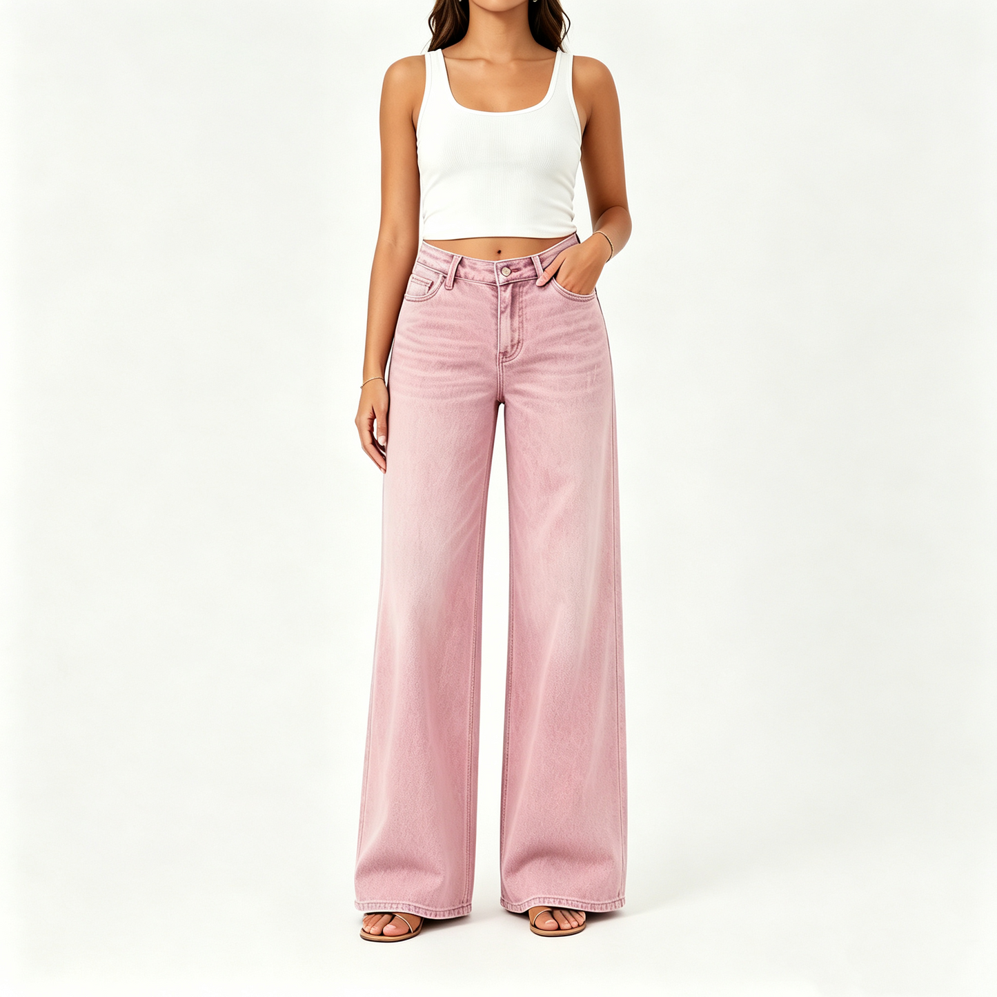 【🔥Autumn Sale】Rise Baggy Stretchy Wide Leg Jeans