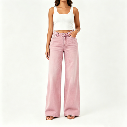 【🔥Autumn Sale】Rise Baggy Stretchy Wide Leg Jeans