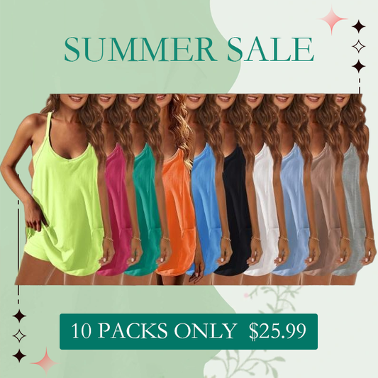 Special Sale❤️Womens Summer Sleeveless Mini Dress V Neck Spaghetti