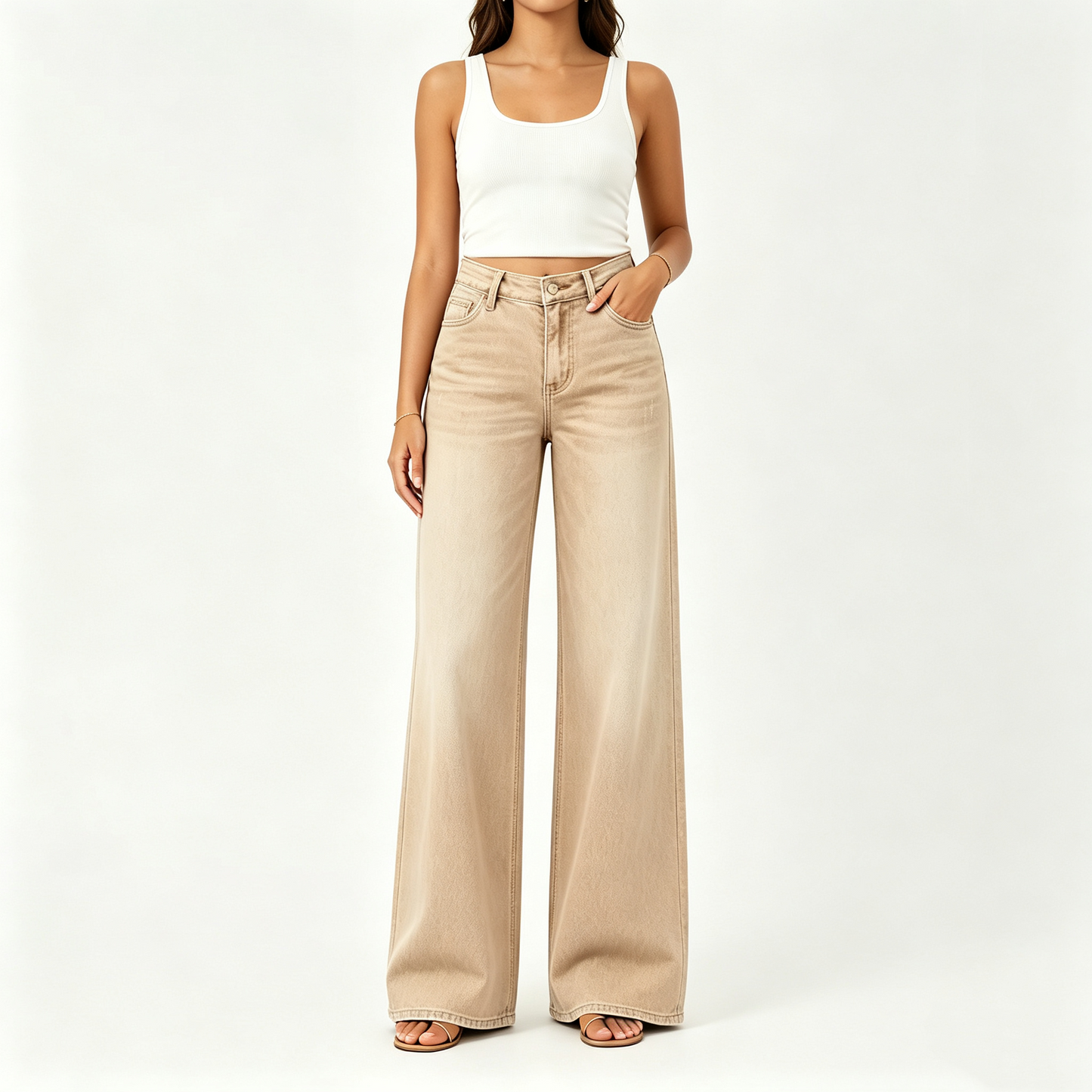 【🔥Autumn Sale】Rise Baggy Stretchy Wide Leg Jeans