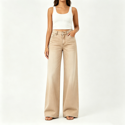 【🔥Autumn Sale】Rise Baggy Stretchy Wide Leg Jeans