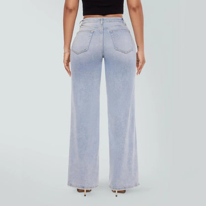 【🔥Autumn Sale】Rise Baggy Stretchy Wide Leg Jeans